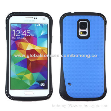 Fingerprint Grain TPU Paste Dot Grain PC Phone Cases for Samsung S5, Pretty Waist Appearance
